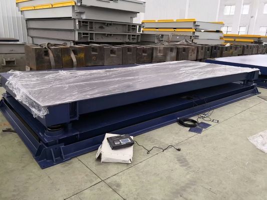125%F.S Sicurezza Scala portatile per camion di 60 tonnellate Scala di pesatura digitale di tipo fossa Camion di acciaio 18m