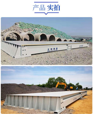Ponte di pesatura per camion di capacità 80 tonnellate con lunghezza di 16 metri e ponte di pesatura stradale mobile