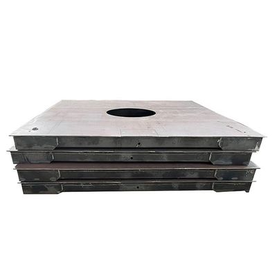 5000 kg Dimensioni personalizzate Piattaforma di pesatura per pavimenti industriali in acciaio inossidabile con rampa