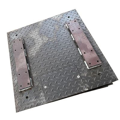 5000 kg Dimensioni personalizzate Piattaforma di pesatura per pavimenti industriali in acciaio inossidabile con rampa